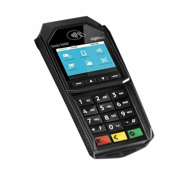 Pin pad Ingenico Desk 1600 – Vue générale du terminal de paiement client