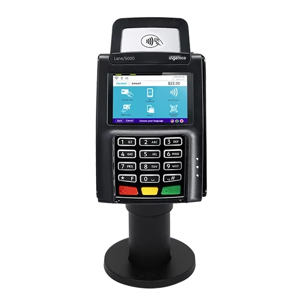 Vue d’ensemble du terminal de paiement Ingenico Lane 5000 LE